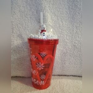 Snow Globe To Go Christmas Cup with Extras